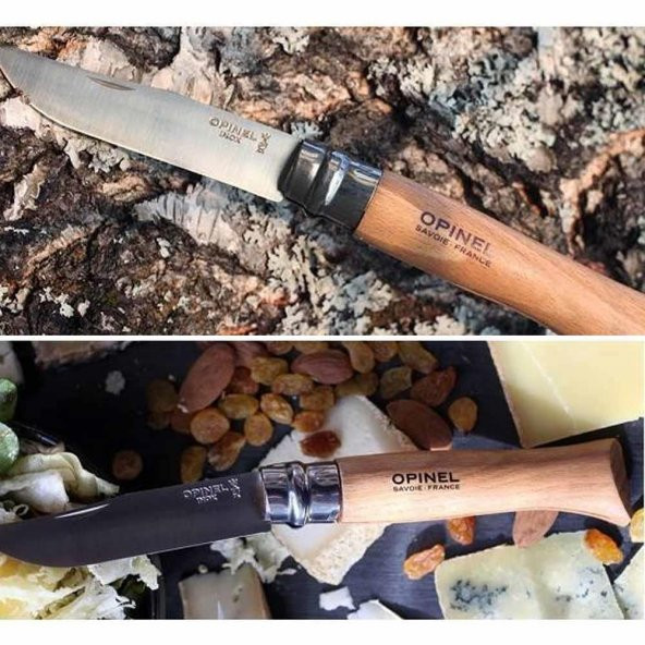 Opinel Inox No 6 Kayın Saplı Paslanmaz Çelik Çakı - 6