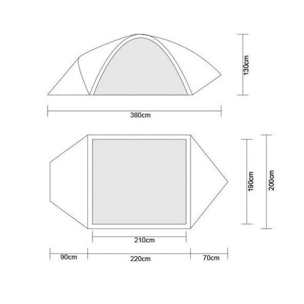 Orcamp Nord Dorm 3 Kişilik Çadır - 5