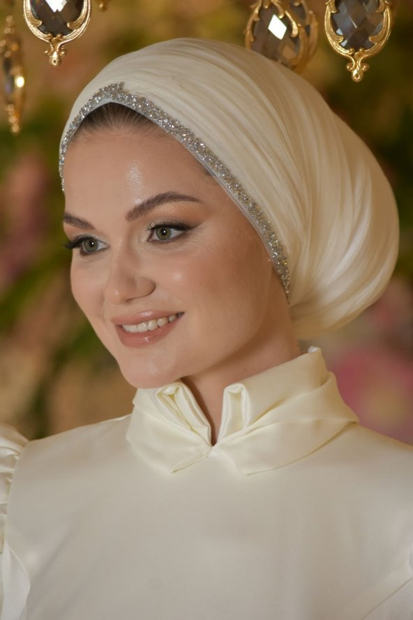 DEVA BEYAZ ABİYE ELBİSE - 4