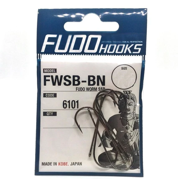 Fudo Worm SSB Black Nikel FWSB-BN Uzun Tırnaklı Olta İğnesi ürün görseli 1