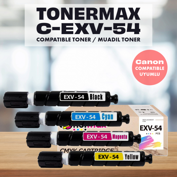 Canon C-EXV-54 Muadil Toner Takım /ImageRUNNER C3025i / C3125i / C3262i - 1
