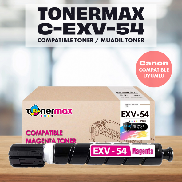 Canon C-EXV-54 Muadil Toner Kırmızı / ImageRUNNER C3025i / C3125i / C3262i - 1