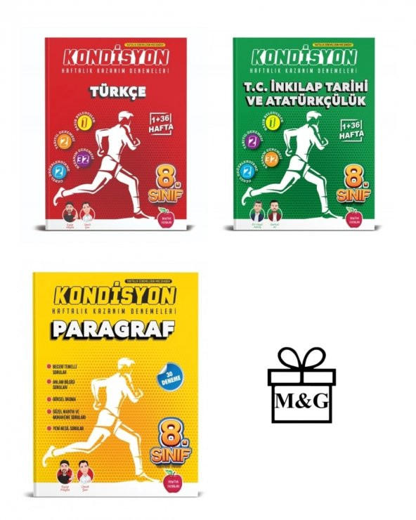 8.Sınıf Kondisyon Türkçe T.C. İnkılap Tarihi Ve Atatürkçülük Ve Paragraf Deneme ürün görseli 1