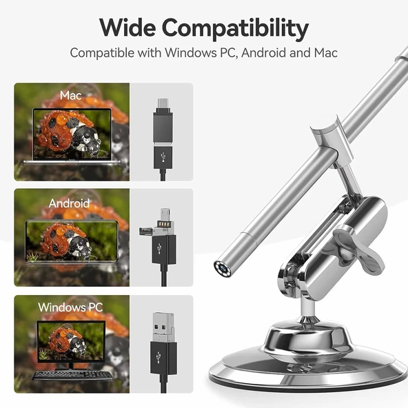 Teslong 10X-200X Büyütme Kamera USB Dijital Mikroskop - 3