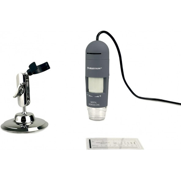 Celestron Deluxe Elde Taşınabilir Dijital Mikroskop (44302-C) Gri
