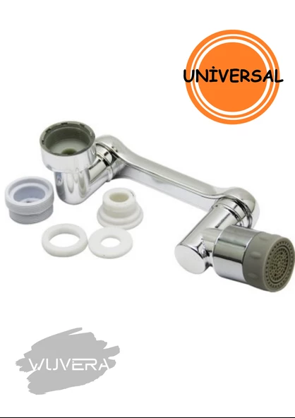 WUVERA 1080 Derece Dönebilen Robotik Kol Musluk Başlığı - Musluk Uzatma Aparatı Ucu - 3