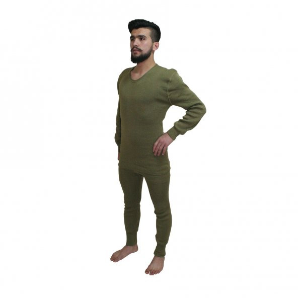 Asker Uzun Kol Takım Örgü Içlik Kışlık Içlik