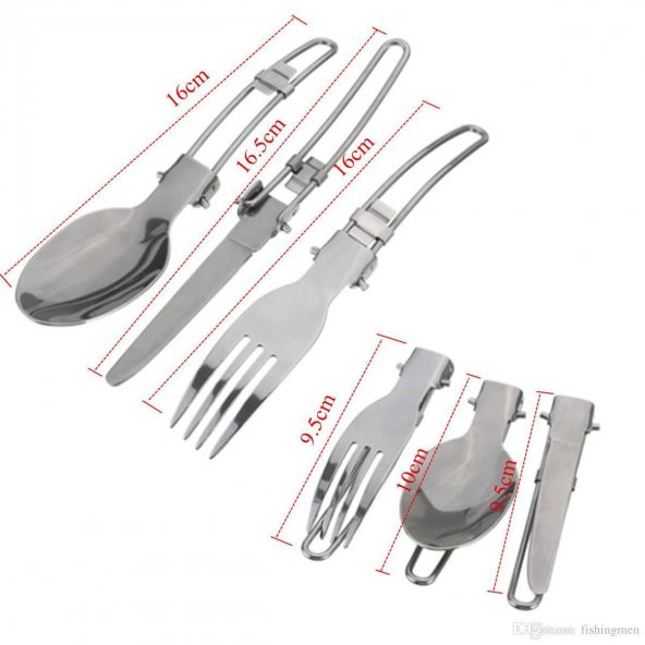 Nurgaz Katlanır Kaşık Bıçak Çatal Set - 2