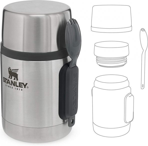 Stanley Adventure Vakumlu Yemek Termosu 0,53 Litre - 8