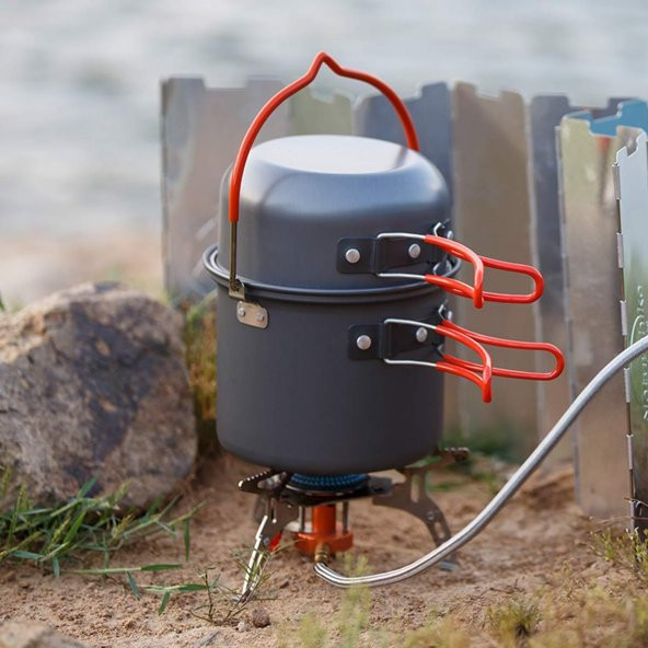 Naturehike 4IN1 Ultralight 2-3 Kişilik Kamp Yemek Pişirme Seti - 9