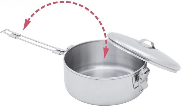 Msr Alpine StowAway Pot 1.1 LT (Tencere) Gümüş - 2