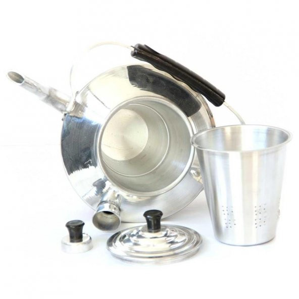 Madfox Çift Taraflı Alüminyum Çaydanlık N°22 Süzgeçli Demlik - 2