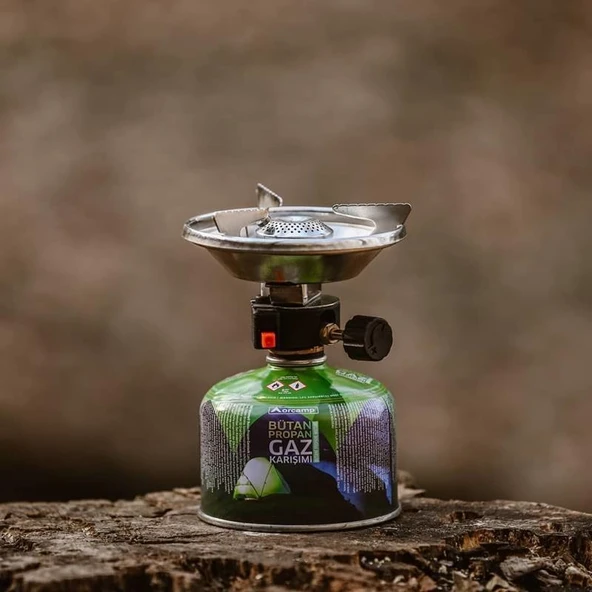 Orcamp Siboplu Çakmaklı ve Rüzgarlıklı Kamp Ocak 230 Gram Tüplü - Resim 4