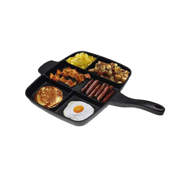 Campout Granit Döküm 5 Gözlü Tava - 2