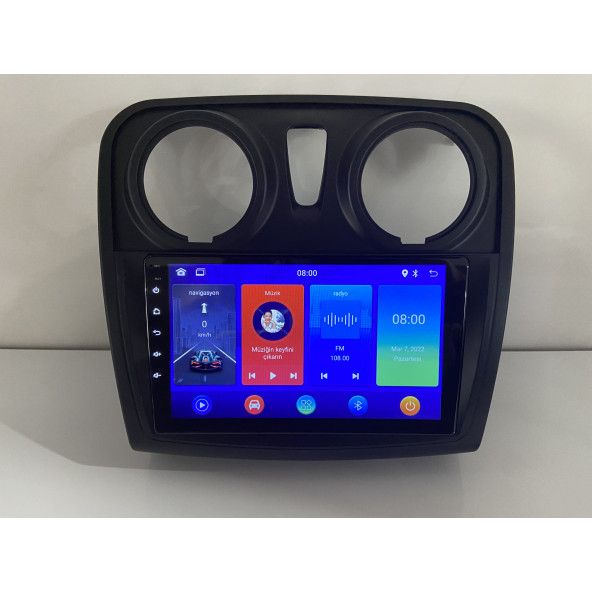 DACIA SANDERO ANDROİD 2-32 MULTİMEDYA CARPLAY-KAMERA-IPS EKRAN
