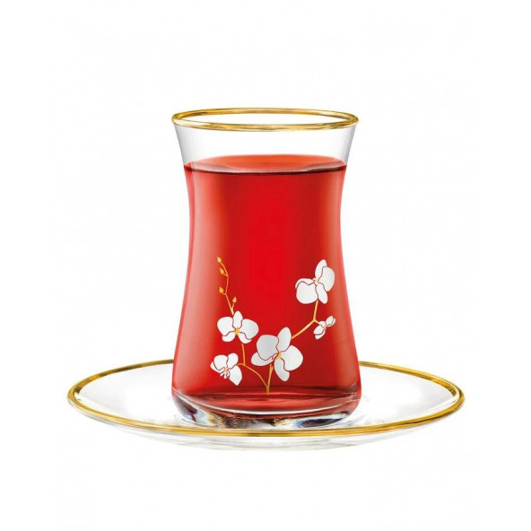 Madame Coco Gemma - Branche D'amour Gold 12 Piece Tea Set - 170ML - 2