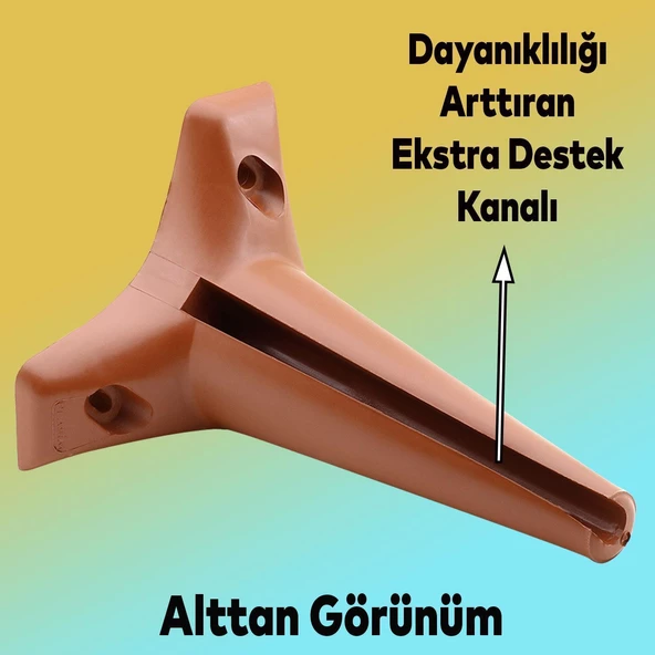 Aspen 6'lı Set Mobilya Tv Ünitesi Çekyat Koltuk Kanepe Baza Destek Ayağı Ayakları 15 Cm Kahverengi - 5