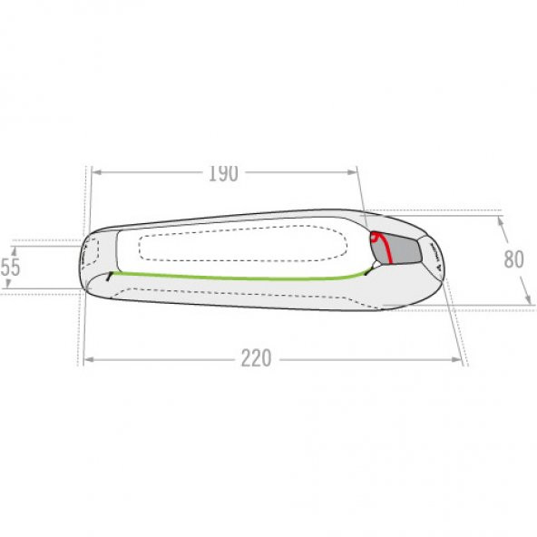 Vaude Sioux 1000 Syn -24 Uyku Tulumu 12124 - 3