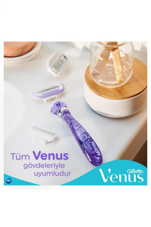 Gillette Venüs Swirl Tıraş Makinesi + 1 Yedek Başlık - Resim 6
