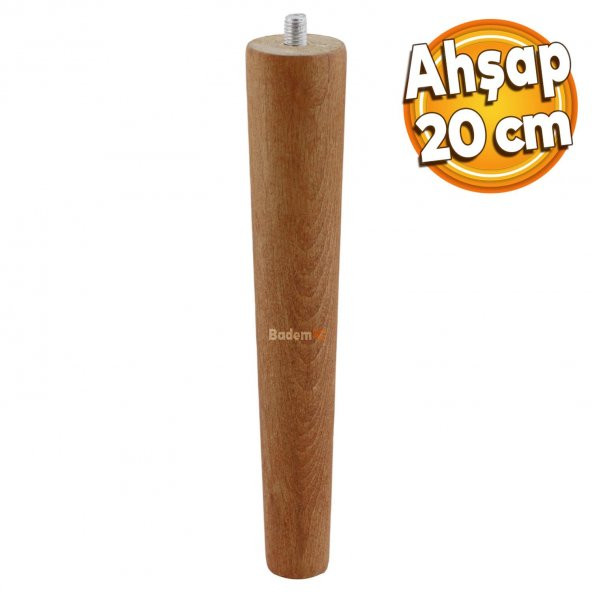 Ahşap Ayak Sehpa Masa Puf Tabure Ünite Koltuk Ayağı M8 Civatalı 20 cm Mobilya Ayakları