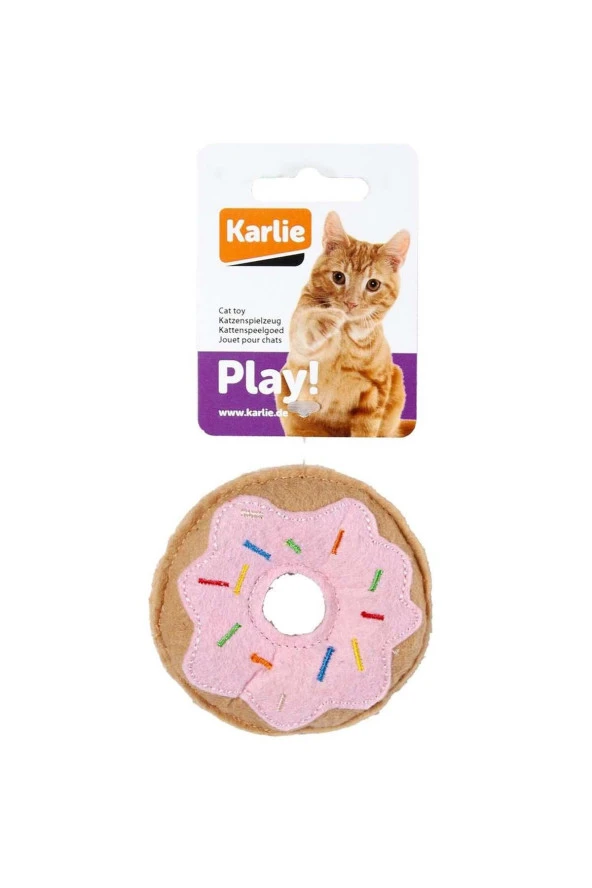 Karlie Peluş Kedi Oyuncağı 7.5 Cm cörek Pembe