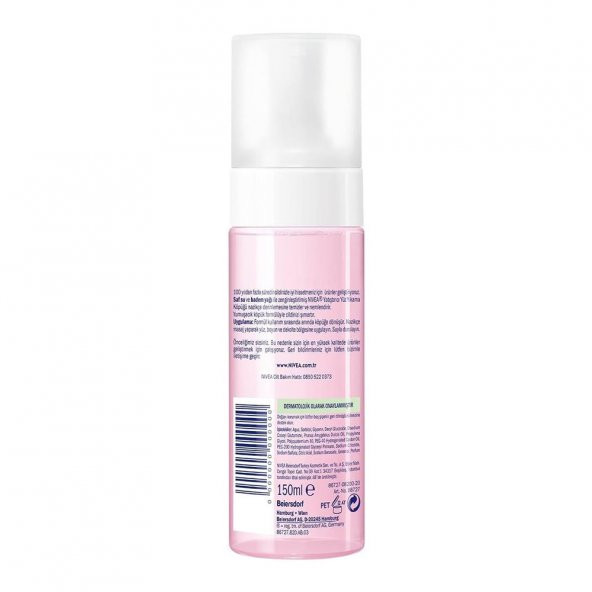 Nivea Badem Yağı Özlü Kuru Ciltler için Yüz Yıkama Köpüğü 150ML - 3