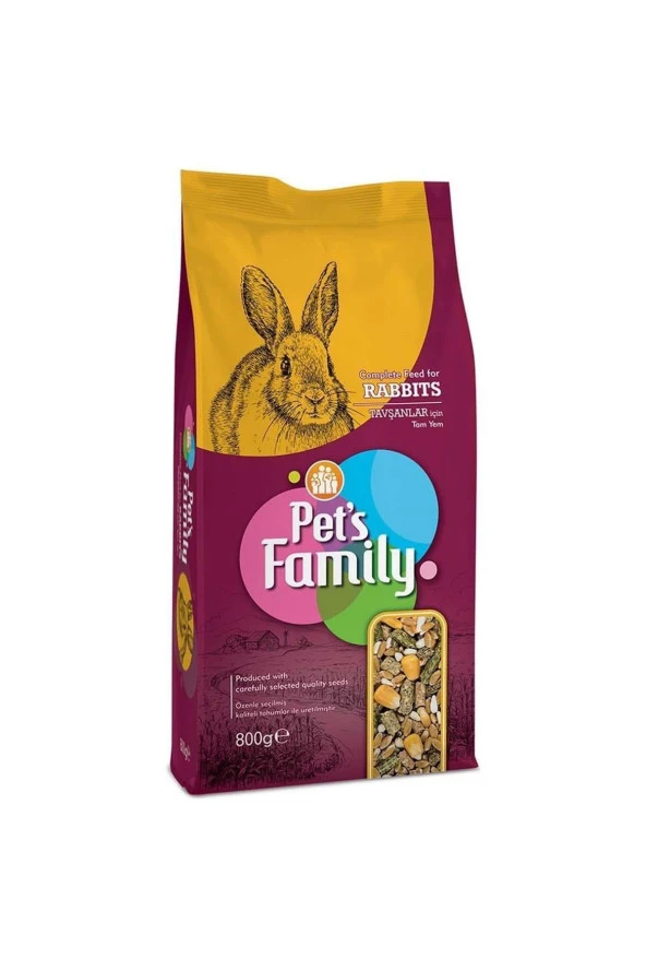 Pets Family Tavşan Yemi 800 Gr