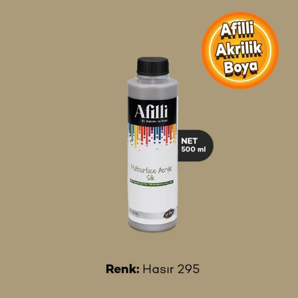 Afilli Hasır 295 Su Bazlı Ev Bakım Ve Hobi Boyası 500 ML