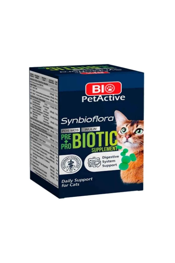 Bio Petactive Synbioflora Probiotic Tablet 30 Gr (Kedi)