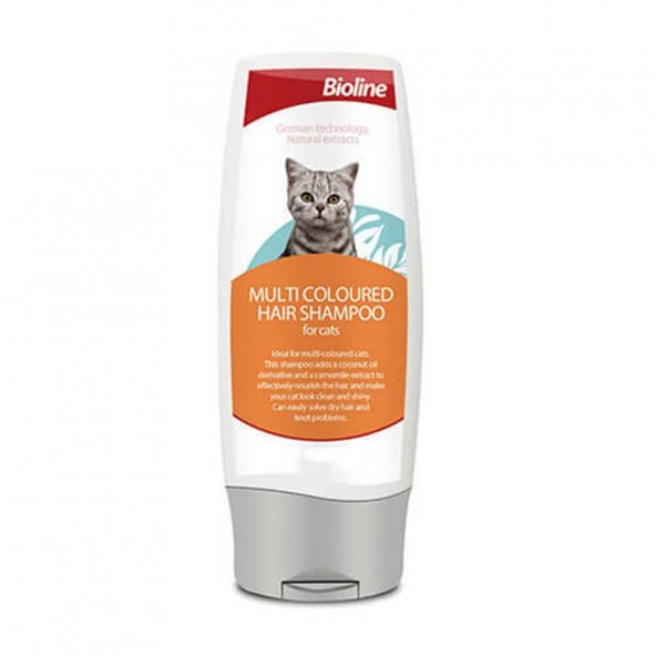 Bioline Kedi Şampuanı Çok Renkli Kedi İçin 200 ML SKT:07/2024