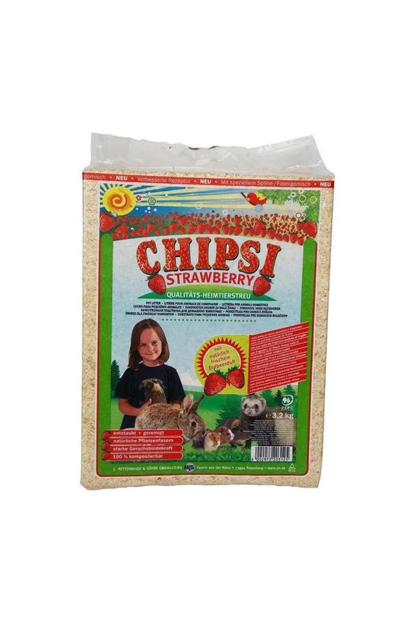 Chipsi Çilekli Talaş 60 Lt