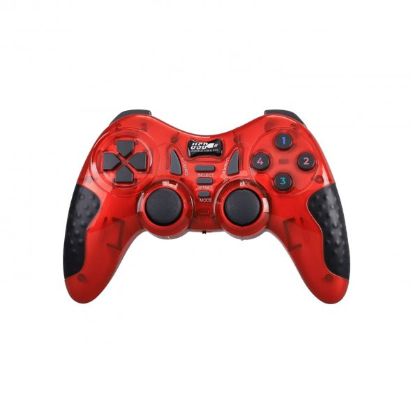 Winex 7in1 PC/PS2/PS2/PS3/PC360/TV/TVBOX/Android Cihazlar ile Uyumlu Kablosuz Gamepad Kırmızı