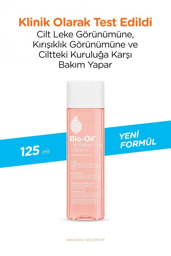 Bio-Oil Çatlak Karşıtı & Nemlendirici Cilt Bakım Yağı 125 ml