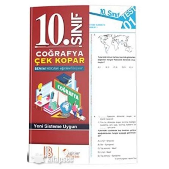 10. Sınıf Coğrafya Çek Kopar Yaprak Test