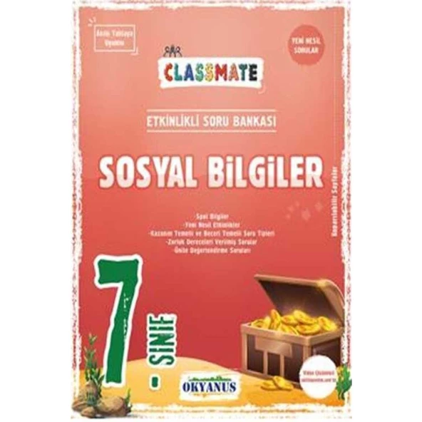 7. Sınıf Classmate Sosyal Bilgiler Soru Bankası Okyanus Yayın