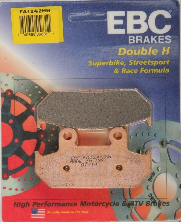 Ebc Fa124/2HH 1991-1993 Honda XL 600 Transalp Uyumlu Ön Fren Balatası Sinterli Balata