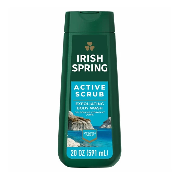 Irish Spring Aktif Scrub Erkekler için Vücut Yıkama 591ml