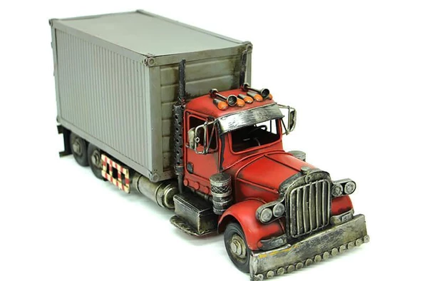 Dekoratif Metal Tır Vintage Biblo Hediyelik ürün görseli 1