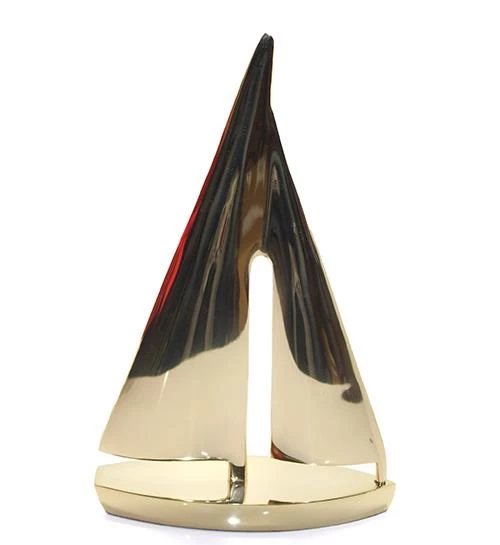 Pirinç Yelken Gemi Dekoratif Hediyelik ürün görseli 1