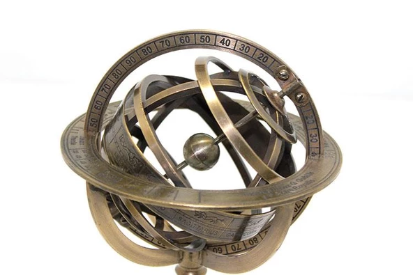 Pirinç Usturlab 21 Cm Dekoratif Hediyelik - Resim 2