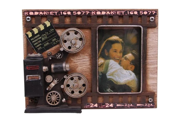 Metal Çerçeve Sinema Projektörü Dekorlu Dekoratif Hediyelik ürün görseli 1