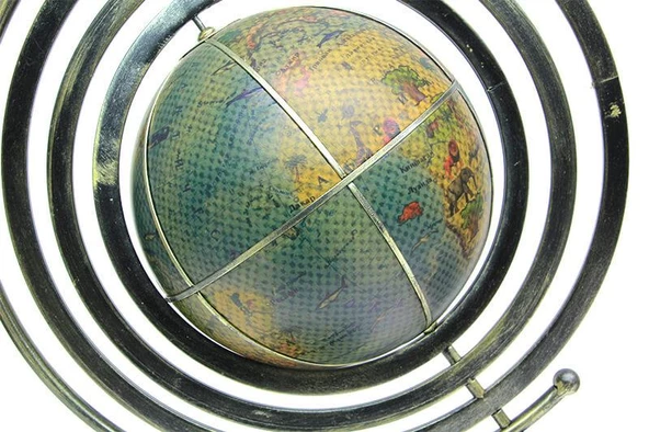 Dünya Küre Yerküre Standlı Zodiac Dekoratif Hediyelik - Resim 4