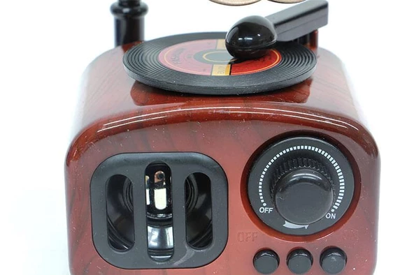 Gramofone Müzikli Dekoratif Hediyelik - Resim 4