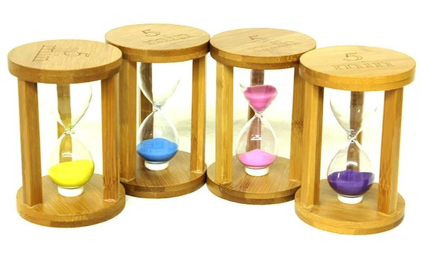 Kum Saati Ahşap 5 Dk Dekoratif Hediyelik ürün görseli 1