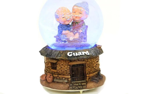 Karküresi Dede Nine Temalı Müzikli Işıklı Dekoratif Hediyelik - Resim 4