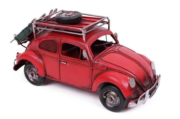 Dekoratif Metal Araba Çerçeveli ve Kumbaralı Hediyelik - Resim 4