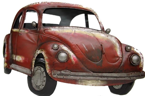 Wosvos Pano Kırmızı Vintage Dekoratif Ev Ofis Hediyelik