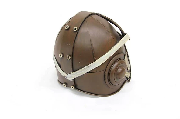 Dekoratif Metal Pilot Kaskı Biblo Hediyelik - Resim 4