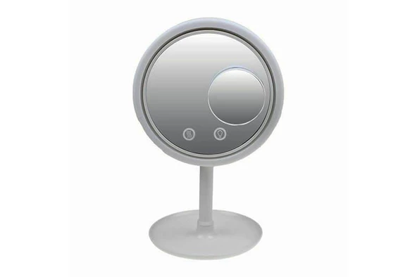 Ayna Meltem Esinti Fanlı Ledli Makyaj Aynası Dekoratif Hediyelik - Resim 4