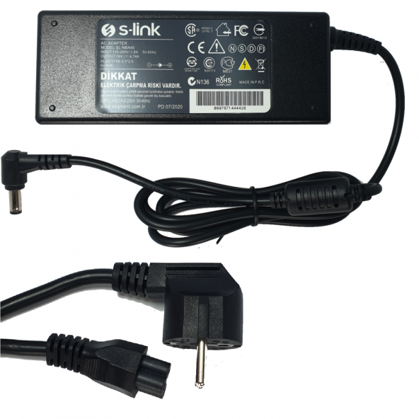 Toshiba Satellite L300-129, L300-135, L300-144 Adaptör Şarj Aleti